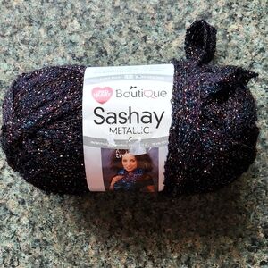 Red Heart Boutique Sashay Yarn - Onyx